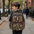 thumbnail image 6 of Xixirimido Horse Vintage Forest Camo Print Kids Backpacks for Boys, 17 Inch Large Capacity Backpack Toddler Elementary Schoolbag for Teens Students Lightweight Durable Bookbag, 6 of 8