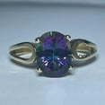 thumbnail image 2 of Mystic Topaz Concave 9x7 Oval 2ct 14kt Yellow Gold Ring, 2 of 7