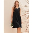 thumbnail image 5 of EKOUAER Nursing Nightgown Breastfeeding Gown Sleeveless Maternity Dress Pleated Tank Breastfeeding Pregnancy Clothes, 5 of 6