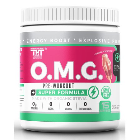 Hardbody Supplements OMG Natural Organic Pre Workout Mix Powder – Dietary Supplement Muscle Gain