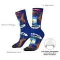 thumbnail image 6 of Women'S Novelty Funny Crew Socks Men'S Michigan Flag Design Socks, 6 of 7
