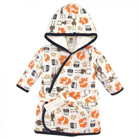 UPC: 0660168523959 | Hudson Baby Infant Girl Cotton Rich Bathrobe  Boy Forest  0-9M