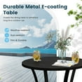 thumbnail image 4 of Vicllax Outdoor Patio Bar Set Bistro Set Metal Modern Style for Garden 27.6"Lx27.6"Wx37.4"H (3 Pcs), 4 of 8