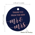 thumbnail image 6 of Inkdotpot Real Rose Gold Foil Thank You From The New Wedding Tags Favor Hang Paper Tags 50 Pieces, 6 of 6