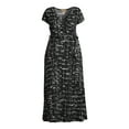 thumbnail image 4 of Ella Samani Plus Size Short Sleeve Maxi Wrap Dress, 4 of 6