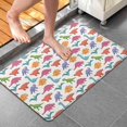 thumbnail image 4 of Colorful Cartoon Dinosaurs Pattern Bathroom Rugs Mat,Non Slip Microfiber Bathroom Rug,Rubber Backing,Soft Bathroom Mats for Bathroom Floor,Tub and Shower,20x32in(50x80cm), 4 of 5