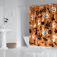thumbnail image 2 of Classic Halloween Pattern Shower Curtain 84"x72" ,Bathroom Decorative Shower Curtains Set with 12 Hooks,Modern Waterproof Washable Shower Curtain, 2 of 6
