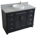 thumbnail image 5 of Bellaterra Home  49 in. Single Round Sink Vanity with Granite Top, Dark Gray & Gray, 5 of 15