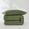 thumbnail image 4 of Lush Decor Arden Ribbed Corduroy Comforter 2 Piece Set Twin/ Twin Xl Olive - Green Bedding Set - Velvet Comforter - Kids Bedding - Dorm Decor - Retro Decor, 4 of 11