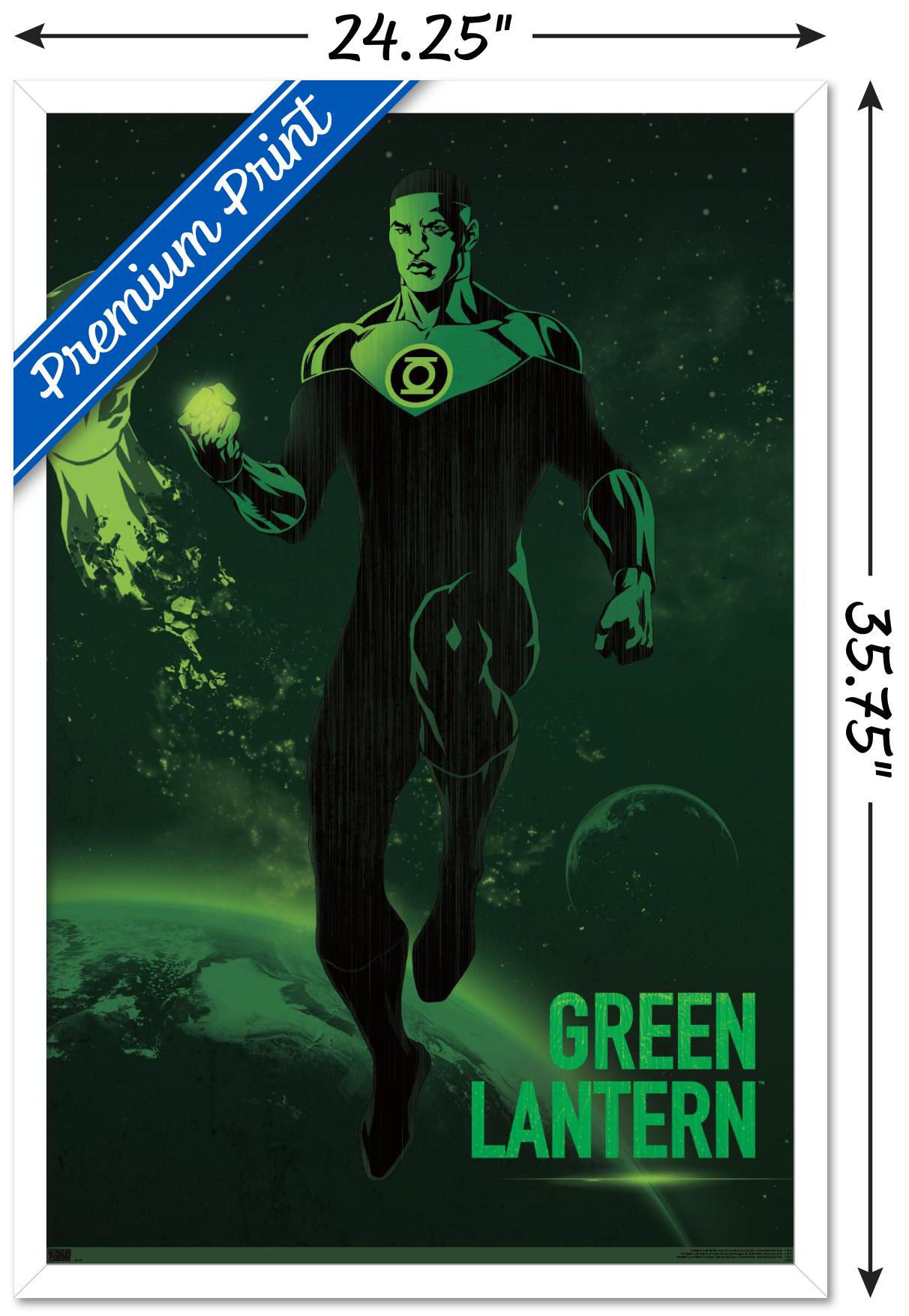 DC Comics: Dark Artistic - Green Lantern Wall Poster, 22.375" x 34" Framed