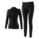 thumbnail image 2 of Conjuntos de ropa interior térmica de moda para mujer, cuello alto, manga larga, lencería informal, ropa de dormir, conjunto de ropa interior, blusa de poliéster para mujer, 2 of 5