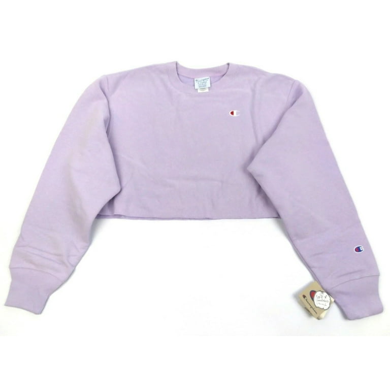 Champion Life Women s Crop Top Sweatshirt Reverse Weave Cut Off Long Sleeve Walmart