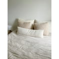 thumbnail image 5 of Cozy Cotton Beige Boucle Euro Pillow 26x26 26x26 / Down Alternative / Beige, 5 of 7