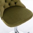 thumbnail image 5 of Swivel Velvet Barstools Adjusatble Seat Height from 25-33 Inch,Modern Upholstered Bar Stools with Backs Comfortable Tufted for Home Pub and Kitchen Island,Set of 2, 5 of 5