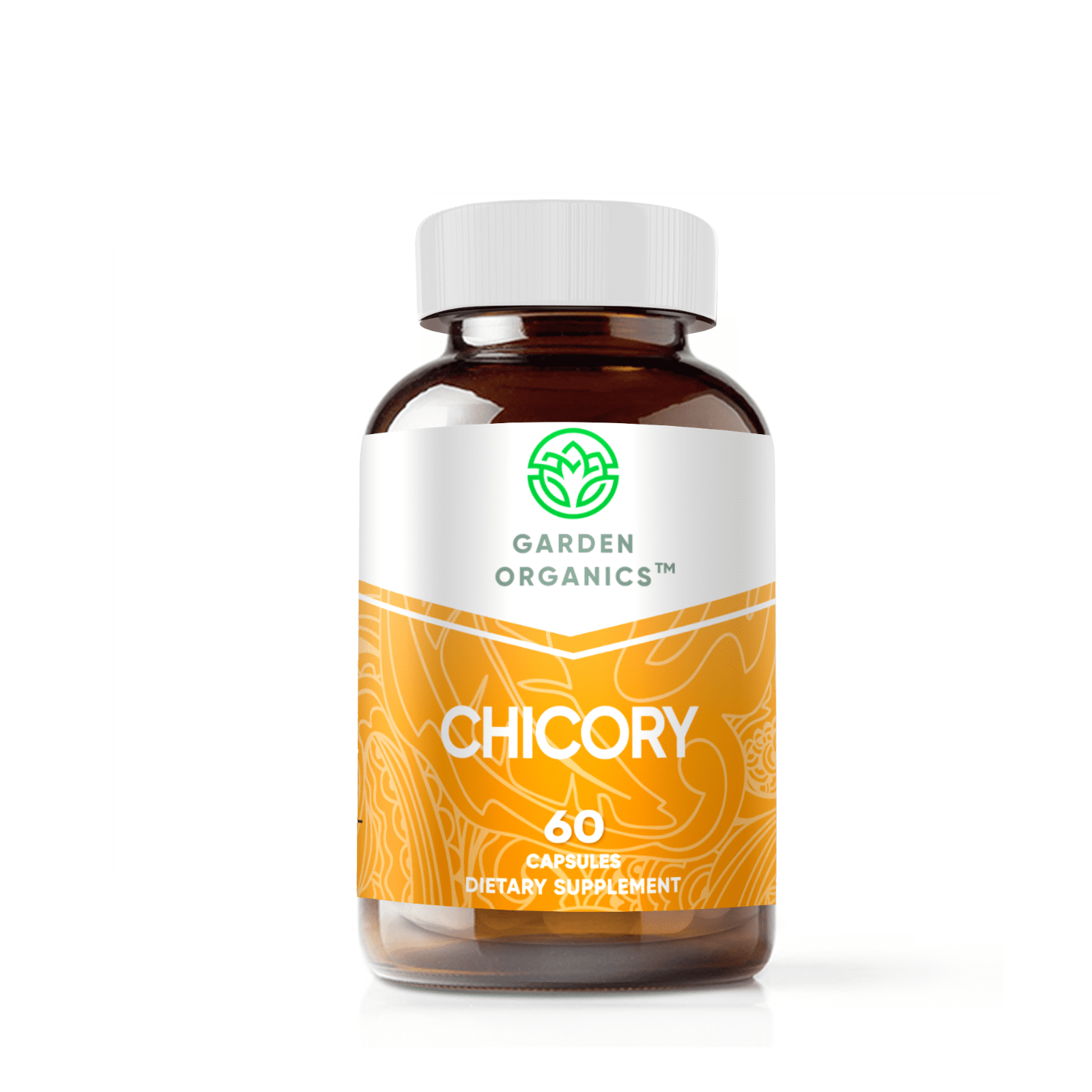 Garden Organics Chicory 60 Capsules, 500 mg, Organic Chicory (Cichorium