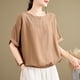 thumbnail image 5 of mfyjkho Tops Para Salir, Camisa De Satén Con Solapa Y Manga Larga Para Mujer, Color Liso, A La Moda Tops Para Hacer Ejercicio Xl, 5 of 5