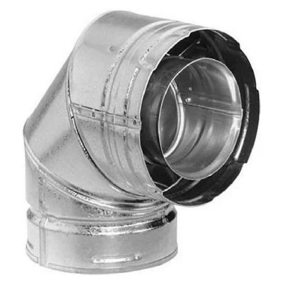 Simpson Dura-Vent 58DVA-E90 5x8 Direct Vent Galvanized 90 Degree Elbow, Galvanized.