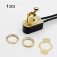 thumbnail image 5 of 1Pc Ac250V 6A On/Off Prewired Standard Toggle Switch with Wire Cable Spst Switch Gold, 5 of 10