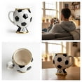 thumbnail image 4 of WUXIAB Soccer Ball Double Wall Heat Retention,soccer themed fan collectibles merch,soccer lover coffee tea cup,world cup souvenir gifts,Rustproof soccer dad tumbler mug,soccer coach gifts for men, 4 of 8