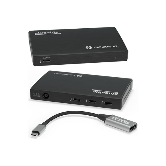 Plugable TBT4-HUB3C - Hub - 4 x Thunderbolt 4 - Bureau
