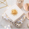 thumbnail image 5 of Gold Wrapping Paper Roll - Mini Roll - 3 Rolls - 17 Inch X 120 Inch Per Roll - Gold Foil Birthday Wrapping Paper with Polka Dots Stripes Geometry for Wedding, Christmas, Party, 5 of 8