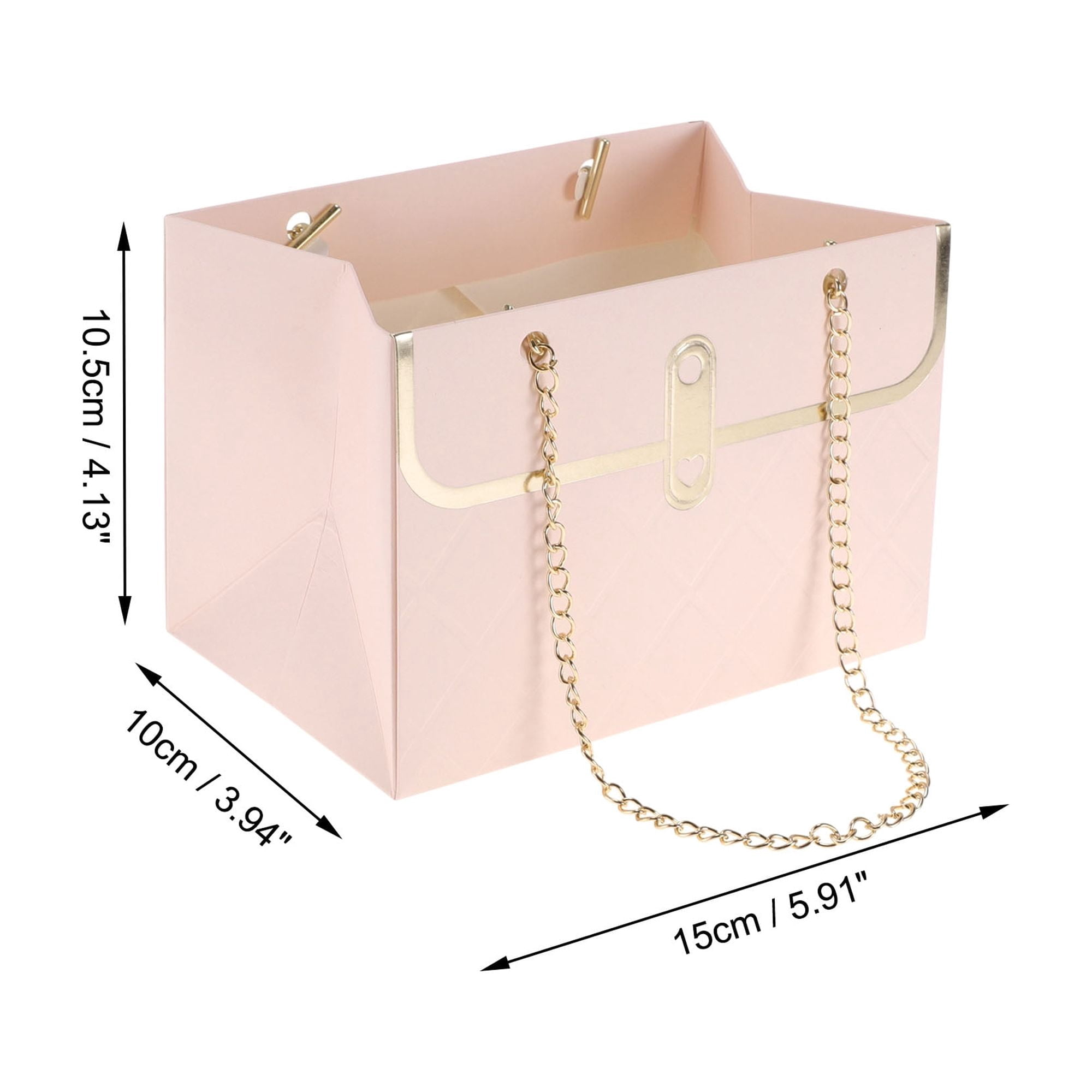 Unique Bargains Rectangular Gift Bags for All Occasions ideal for Birthdays Pink