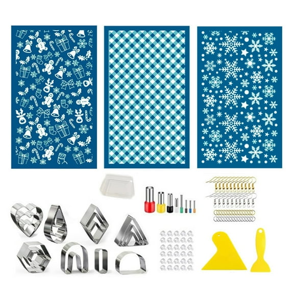 112Pcs Mesh Stencils Reusable Silk Screen Stencils for DIY Crafts Decorations