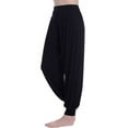 thumbnail image 4 of SAYFUT Women's Casual Yoga Pants Loose Fit Style Trousers Wide Leg Activewear Relaxed Fit Pants Black/Gray/Dark Grey, 4 of 7