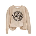 thumbnail image 1 of WTXUE Anglais Imprimé Votre Petit Soleil Sarcastique Est Arrivé Col Rond Simple Rétro Chandail Sans Capuche Coupe Décontractée Chandails et Chandails à Capuchon (Femmes) Taille g, 1 of 7