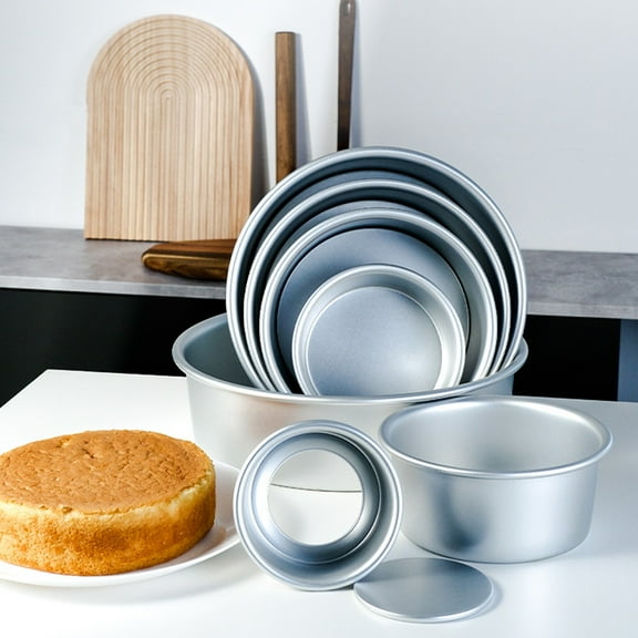 Msgweeeg 6 Inch Cake Tools Round Baking Tools Detachable Bottom Aluminum Alloy Baking Tools Suitable for Home and Commercial Baking