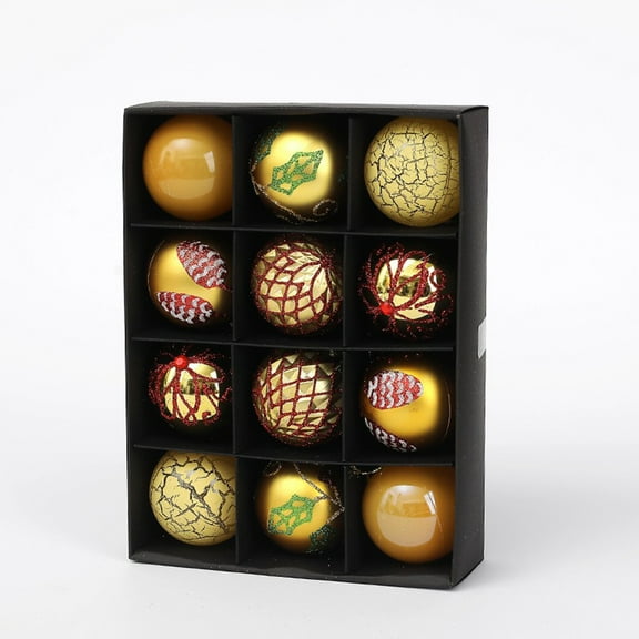 Ke1Clo Gold Shatterproof Christmas Ornaments, 12 Count, 2.36 Inch Christmas Tree Ornaments Xmas Holiday Decor, Christmas Ball Ornaments for Christmas Tree Decorations