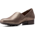 thumbnail image 1 of Zapatos Clarks Juliet Palm Mocasín de Cuero Metálico Talla 9, 1 of 4