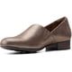 thumbnail image 1 of Mocasín Juliet Palm metálico de cuero para mujer Clarks, talla 10, 1 of 4