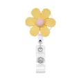 thumbnail image 1 of Candy Color Resin Six-Petal Flower Badge Reel Retractable ID Badge Holder With 360 Rotating Alligator Clip Name Holder, 1 of 6