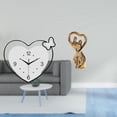 thumbnail image 2 of Wall Clock Figurine Sculpture Acrylic Modern Art Silent Movement for Couples Home Decoration Family Gift, 2 of 8