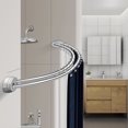 thumbnail image 2 of Utopia Alley Rustproof Wall Mounted Aluminum Double Curved Shower Curtain Rod, Screw Mount Rod, Stronger and More Secure Than Tension, Adjustable Shower Rod from 45" to 72", Expandable (Chrome), 2 of 11