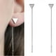 thumbnail image 2 of Pendientes triangulares de moda para mujer Tan Jianjun unisex, 2 of 2