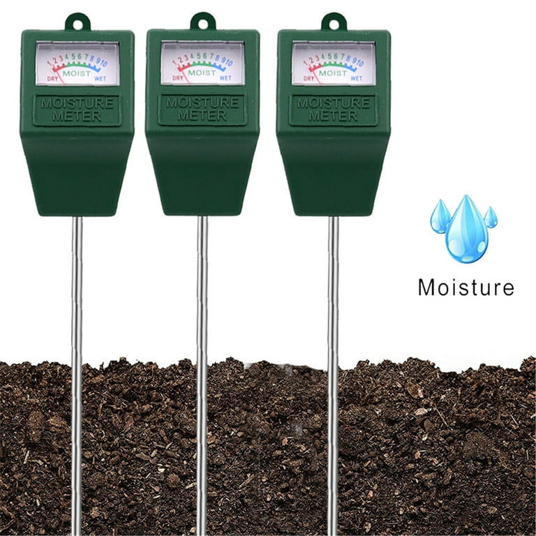 Elbourn Moisture Meter Soil Tester for Garden Soil and House Plants, Soil  Test Garden Supplies (3-Pack )