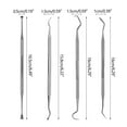 thumbnail image 4 of pstuiky Tooth Care Metal Tooth Picking Tool Stainless Steel Toothpick Portable Oral Tooth Cleaning Tool Set, 4 of 9