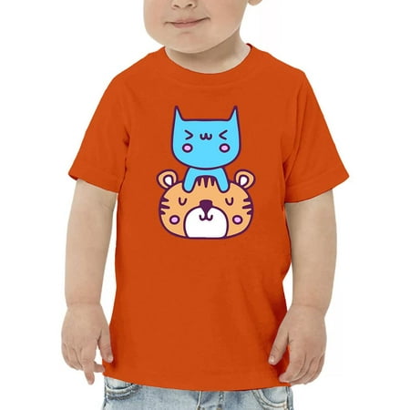 

Cute Cat And Tiger Stack T-Shirt Toddler -Image by Shutterstock 3 Toddler