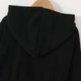 thumbnail image 5 of HAOTAGS Girls Hooded Windbreaker Jacket (4T–13) Warm, Windproof, Zip-Up Casual Coat with Pockets for Kids Black Size 6, 5 of 10