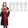 thumbnail image 4 of FYEGRE Elegant Witch Dress for Girls Halloween Gothic Character Party Red 12-14 Years, 4 of 6
