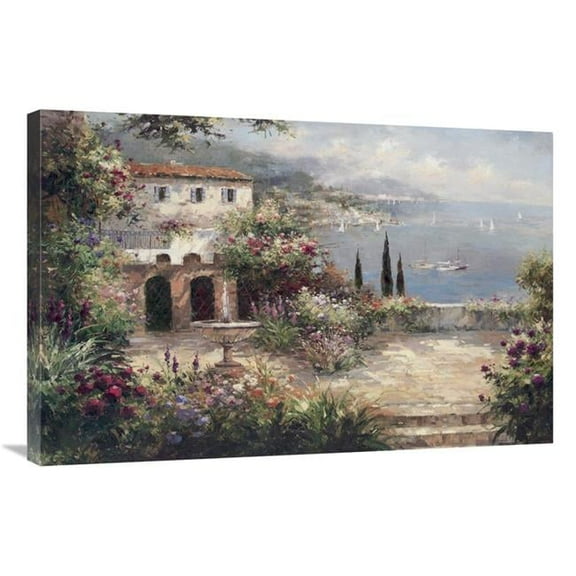 24 x 36 in. Mediterranean VIlla Art Print - Peter Bell