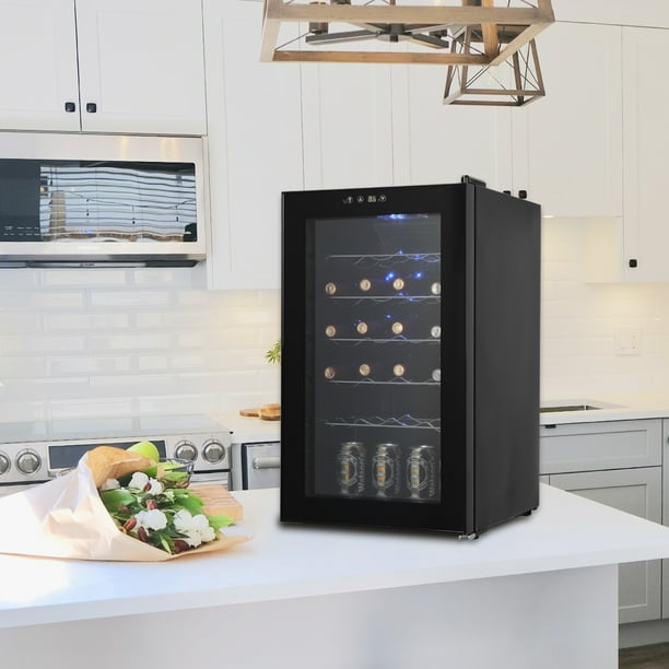 20 Bottle Freestanding Single Zone Wine Cooler Counter Top Refrigerator