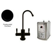 Westbrass D2051H-62 Contemporary Hot-Cold Water Dispenser Kit - Powder Coat Flat Black