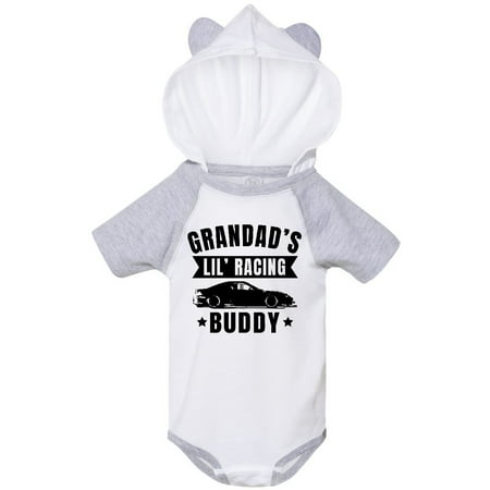 

Inktastic Grandads Lil Racing Buddy Gift Baby Boy or Baby Girl Bodysuit
