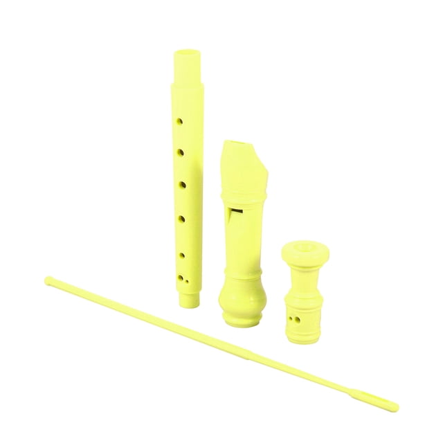 OULII 1 Ensemble d'Instruments de Musique Jouets pour Enfants Design Enregistreur ABS Jaune