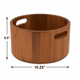 thumbnail image 6 of Woodard & Charles Acacia Wood Salad Bowl with Tongs, 10 1/4" x 6 1/2", 6 of 6