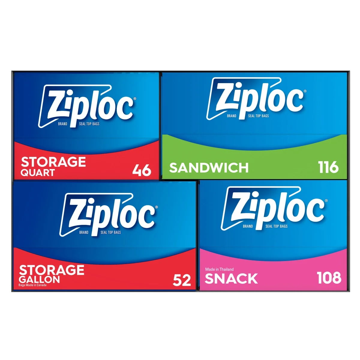 Ziploc Seal Top Bag, Variety Pack - Thumbnail 2