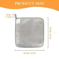 thumbnail image 6 of Qiangzon 2026 Upgraded Multipurpose Wire Dishwashing Rags – Triple Thickened Reusable Hanging Scrubbing Pads for Dishwashing, Cleaning, and Drying, Premium Metal and Sponge Clean Tool for Kitchen, 6 of 9